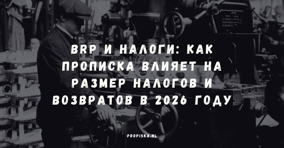 BRP и налоги: как прописка влияет на размер налогов и возвратов в 2026 году