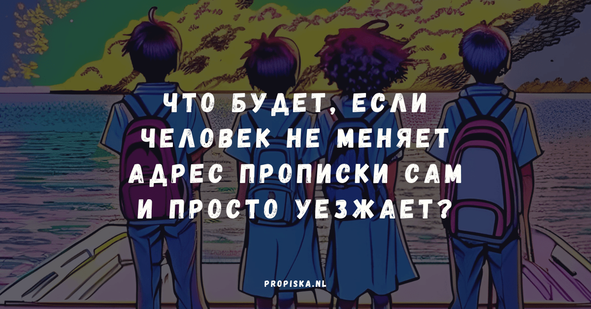Что будет, если человек не меняет адрес прописки сам и просто уезжает?