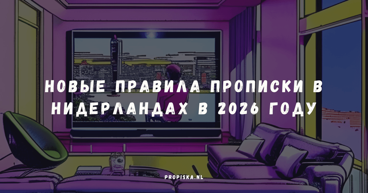 Новые правила прописки в Нидерландах в 2026 году: что изменилось для украинцев и россиян